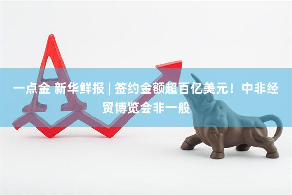 一点金 新华鲜报 | 签约金额超百亿美元！中非经贸博览会非一般