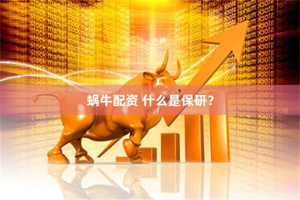 蜗牛配资 什么是保研？