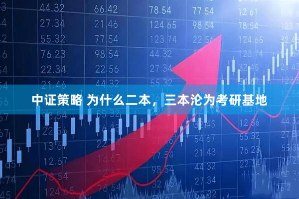 中证策略 为什么二本，三本沦为考研基地